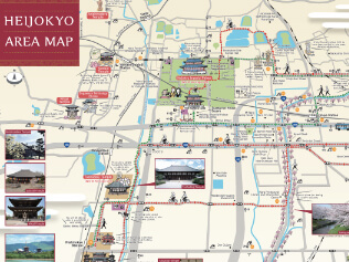 Heijokyo Area Map “Historical Monuments”